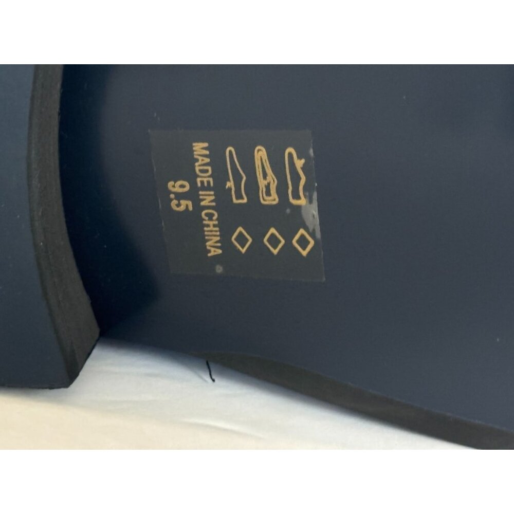 Parrazo Premium Cristiano 05 Mens Dress Loafers 9.5 Blue Black Pointy Metal Tip - Picture 6 of 13